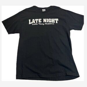 Tony Robbins T-Shirt Men Size Large Late Night Short Sleeve Just One More Thing